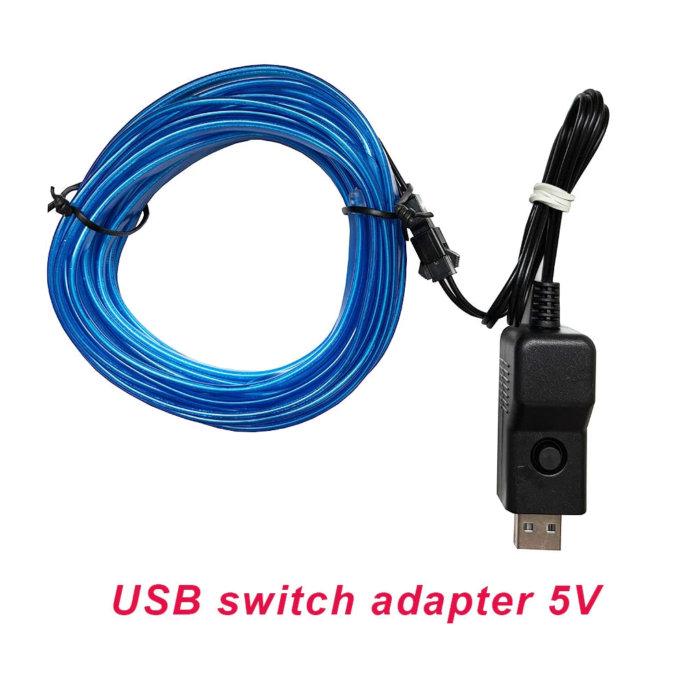Neon LED Innenraumbeleuchtung Streifen 10m – SwissGlanzGarage Ansicht 3