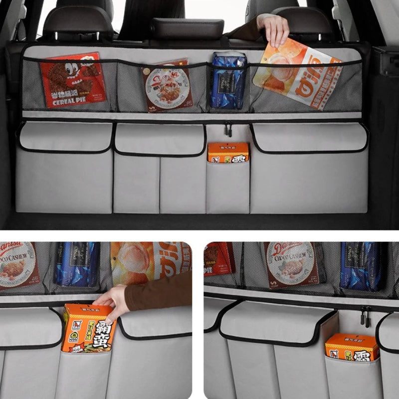 Auto Stamm Lagerung Tasche Universal Auto Stamm Organizer Auto Sitz Zurück Hängen Tasche Faltbare Auto Lagerung Tasch...