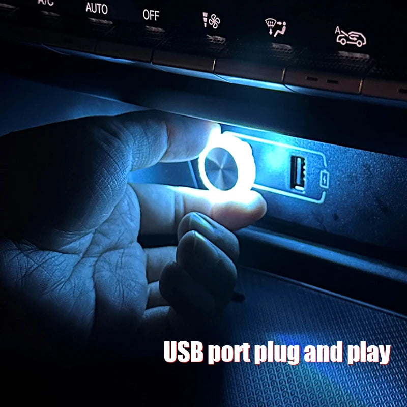 USB LED Ambientebeleuchtung Mini Lampe Auto – SwissGlanzGarage Ansicht 3