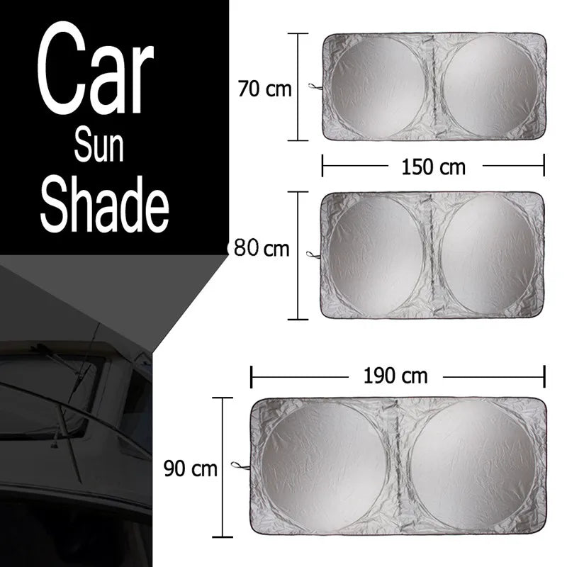 Faltbarer Sonnenschutz Auto – für die Sonnenblende – SwissGlanzGarage Ansicht 5