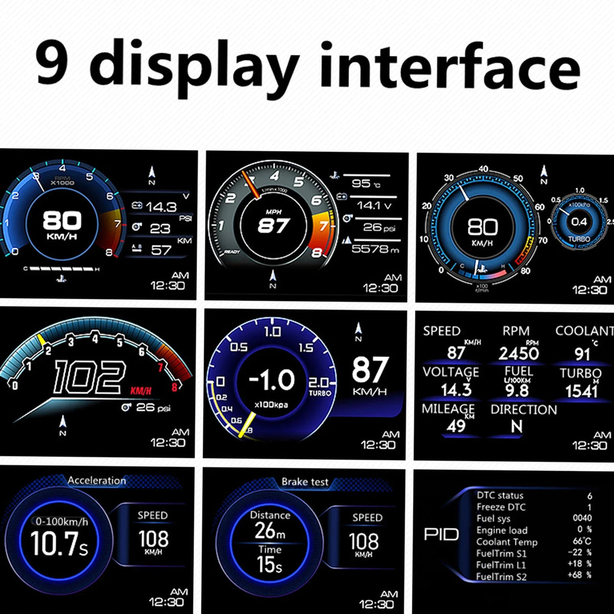 Auto Head-Up Display mit GPS und OBD-II – SwissGlanzGarage Ansicht 4