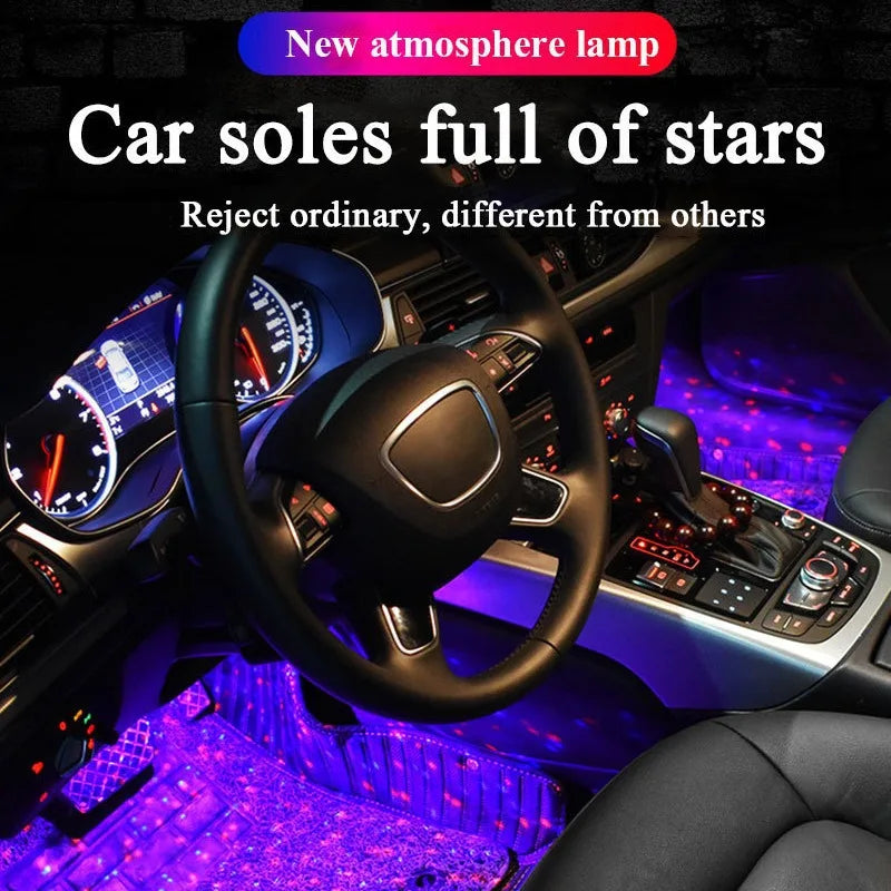 Auto Innen Fuß Licht Auto LED Streifen Atmosphäre Dekorative Lampe