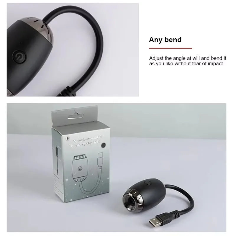 USB Auto-Ambiente-Projektor-Licht Auto-Innenraum-Ambientebeleuchtung