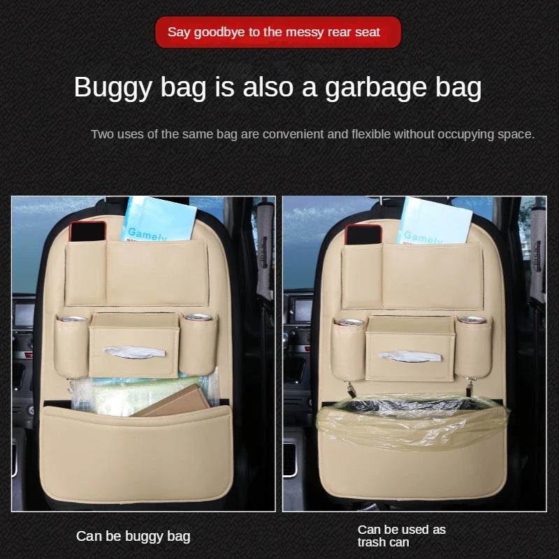 Leder Auto Rücksitz Organizer Hinten Reihe Kinder Sitz Zurück