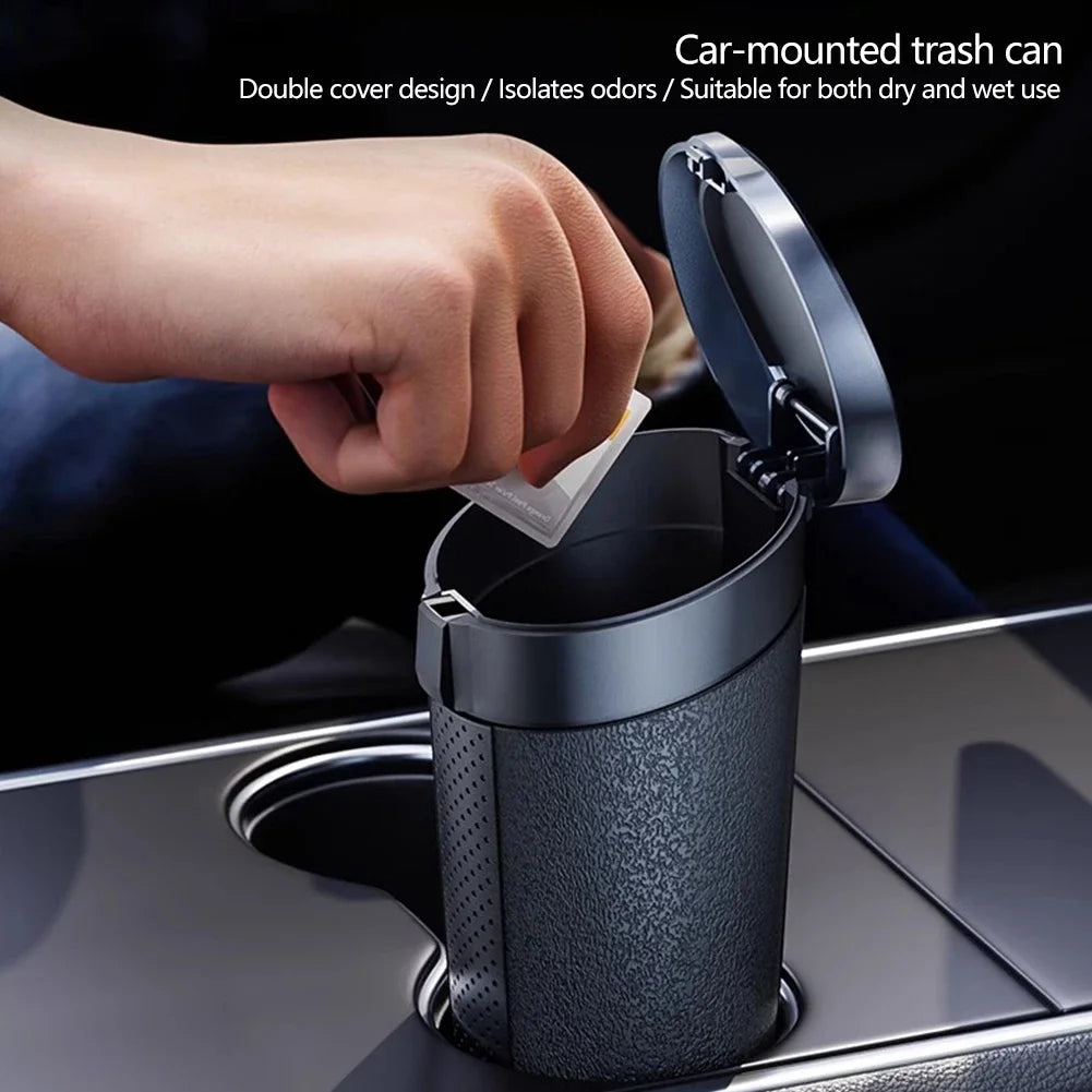 Auto Mülleimer Kann Mini Auto Staub Organizer Auto Innen Müll Tasche
