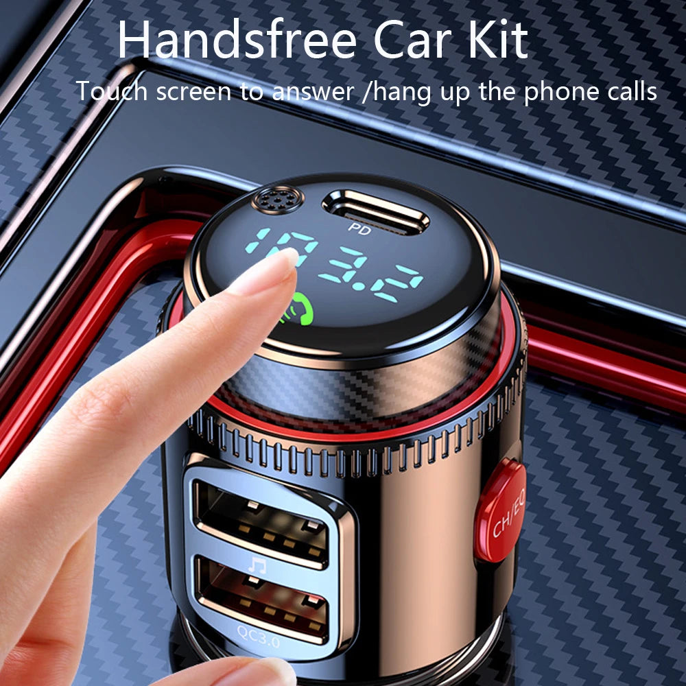 Bluetooth FM-Transmitter PD30W+QC3.0 MP3 Player – SwissGlanzGarage Ansicht 3