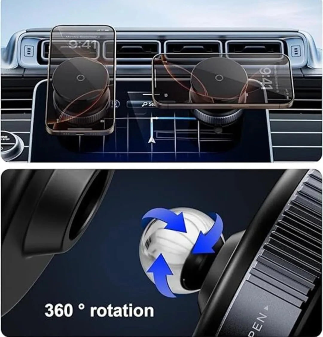Magnetische Auto-Handyhalterung 360° ° Verstellbare Vakuum-Saughalterung Faltbare Universal-Handyhalterung für Armatu...