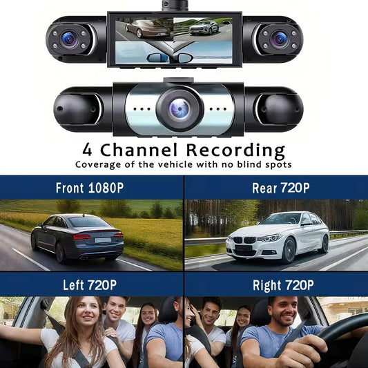 Dashcam 4 Kameras 1080P Fahrzeug DVR – SwissGlanzGarage Ansicht 2