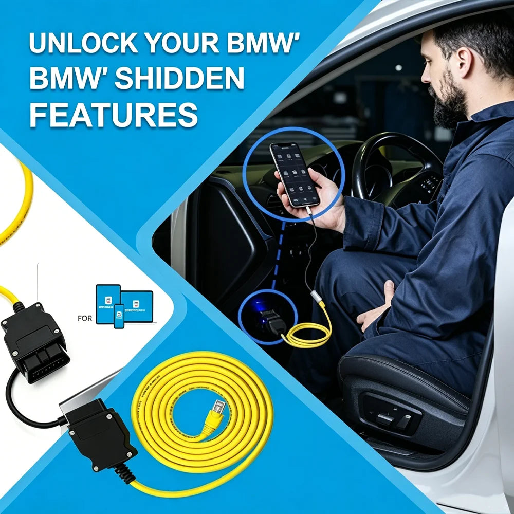OBD2 Ethernet Kabel für BMW Diagnose – SwissGlanzGarage Ansicht 5