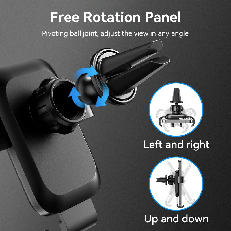 Vention Auto-Handyhalterung, Schwerkraft-Automatikverriegelung Universelle Handyhalterung mit Hakenclip für Auto-Lüft...