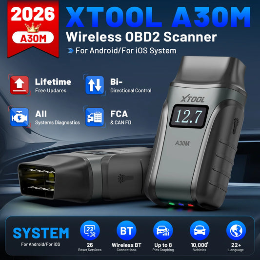 XTOOL A30M V2.0 OBD2 Diagnosegerät – SwissGlanzGarage Ansicht 2