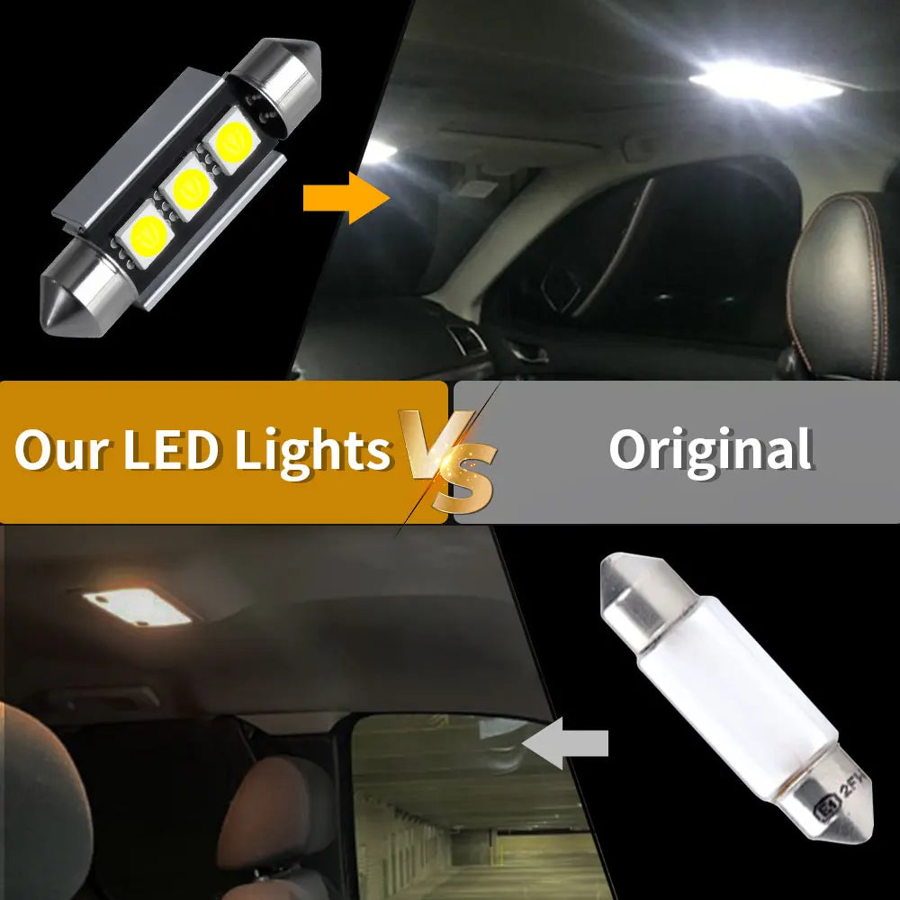 Festoon LED-Birne 31/36/39/41MM Innenraum-Beleuchtung – SwissGlanzGarage Ansicht 3