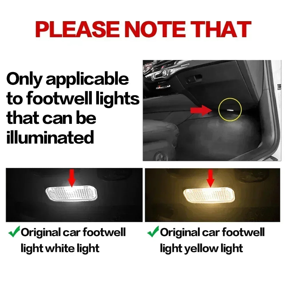 LED-Fussraum-Beleuchtung RGB-Innenraum-Lampe – SwissGlanzGarage Ansicht 6