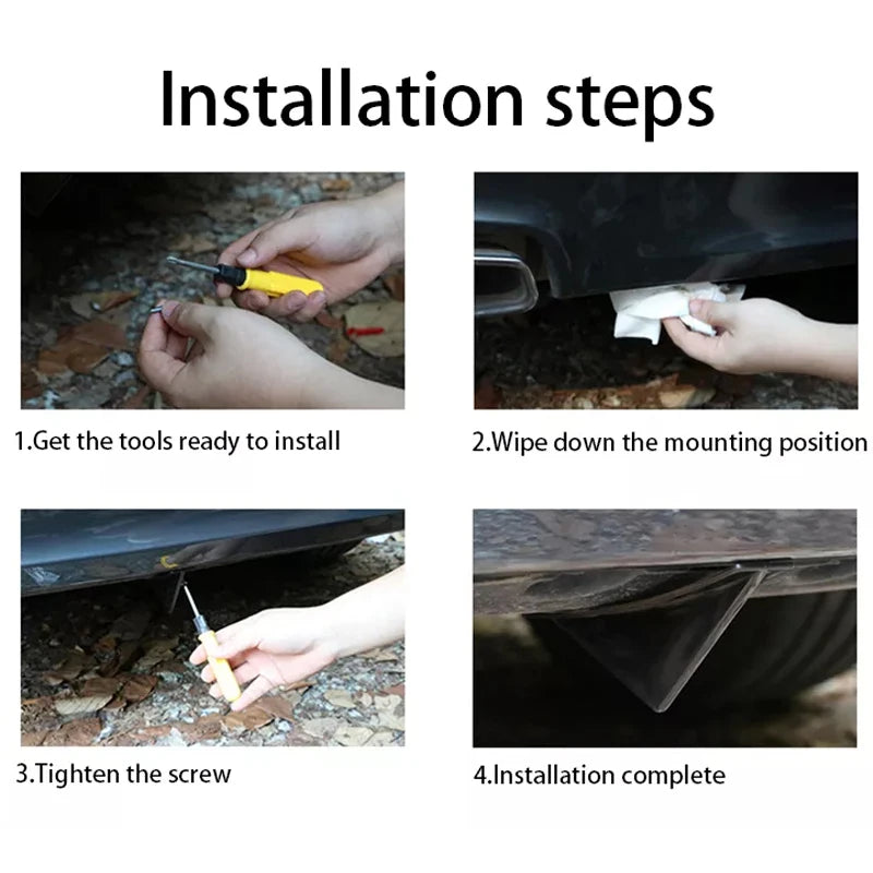 Universal Heckdiffusor-Flossen Set – SwissGlanzGarage Ansicht 6