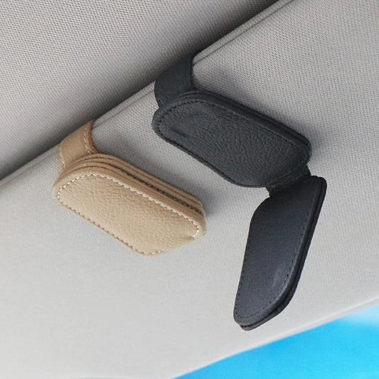 Sonnenblenden Brillenhalter Leder – Magnetisch – SwissGlanzGarage Ansicht 4