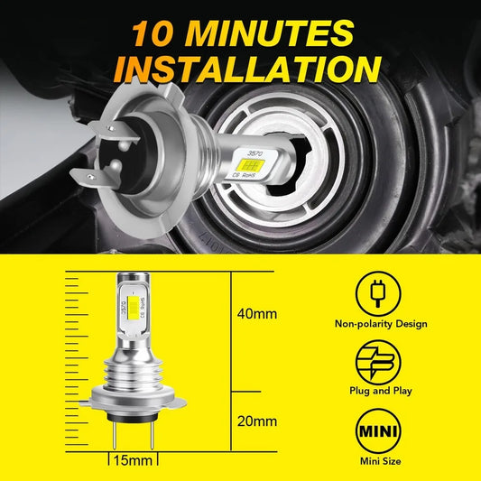 H7 LED Scheinwerfer Set 6 – SwissGlanzGarage Ansicht 2