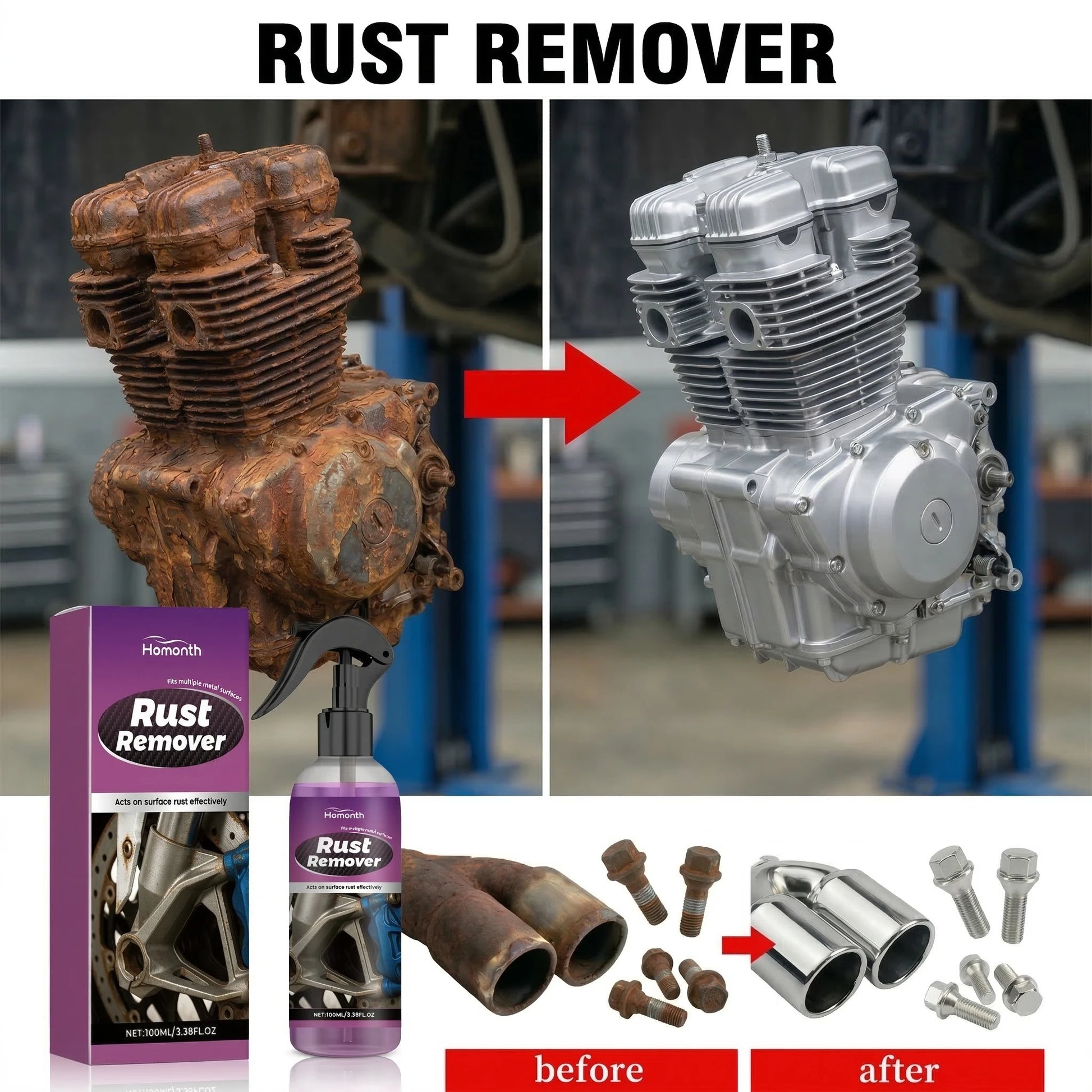 Rostentferner-Spray 100ml Felgen Chassis Karosserie | SwissGlanzGarage