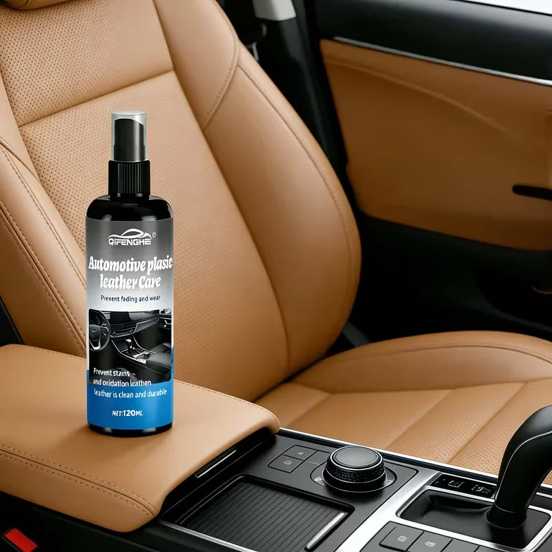 Kunststoff und Leder Pflegespray 120ml fuer Fahrzeuginnenraum - Anwendung