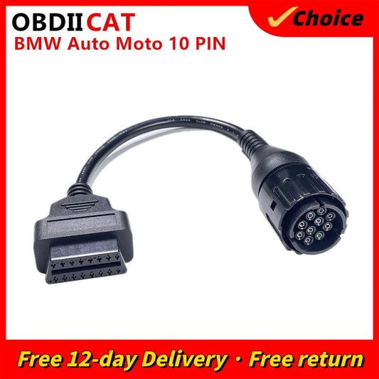 BMW 10PIN zu OBD2 16PIN Adapterkabel – SwissGlanzGarage Ansicht 2