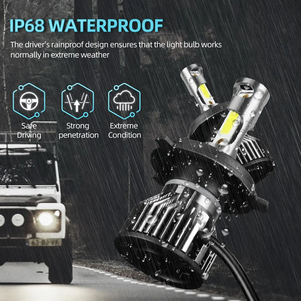 Roadsun H4 H11 H7 LED Scheinwerfer 12000LM 6000K – SwissGlanzGarage Ansicht 3