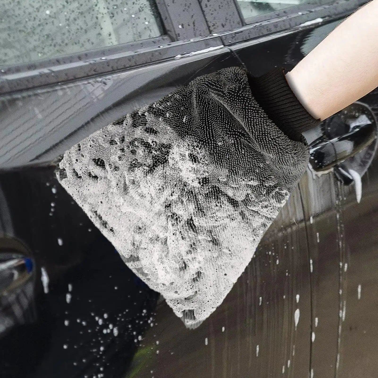 Autowaschhandschuh, wasserdichte Waschhandschuhe, Mikrofaser-Reinigungshandschuh