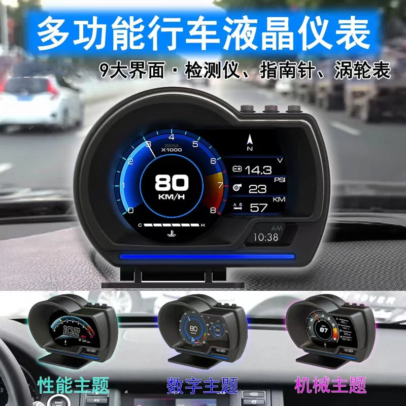 A501 OBD2 Smart Auto HUD Turbo Gauge – SwissGlanzGarage Ansicht 5