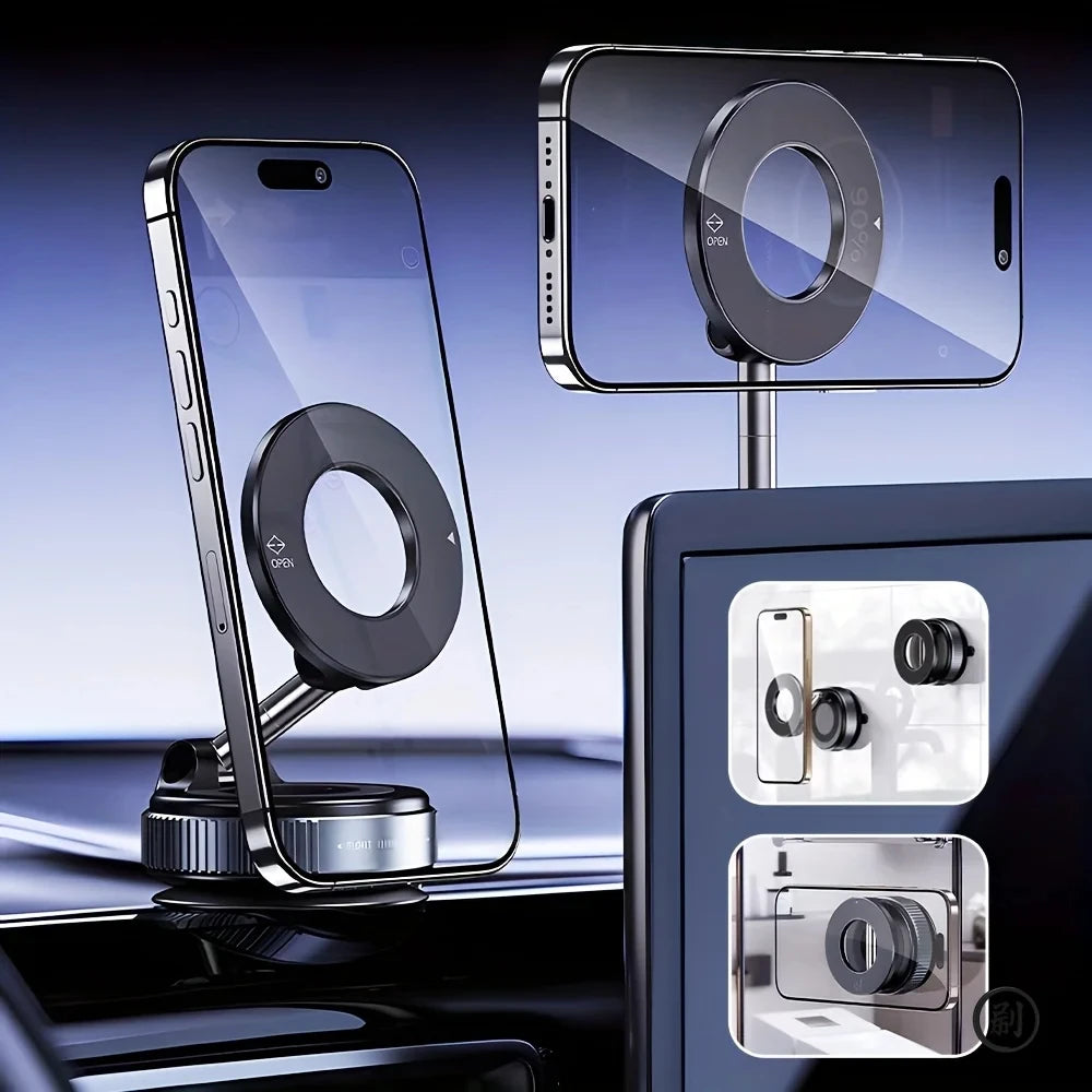 Magnetischer Auto Handyhalter faltbar 360° – SwissGlanzGarage Ansicht 2