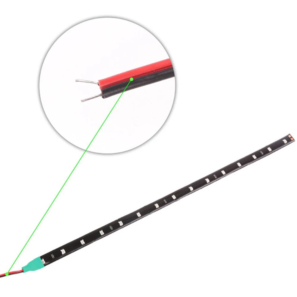 Auto LED Streifen Licht 30cm Innendekoration Umgebungs licht Motorrad