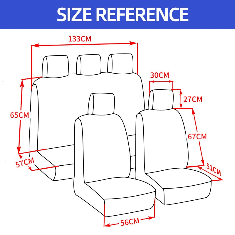 Sitzbezüge Set Universal mit Reifendetail – SwissGlanzGarage Ansicht 6