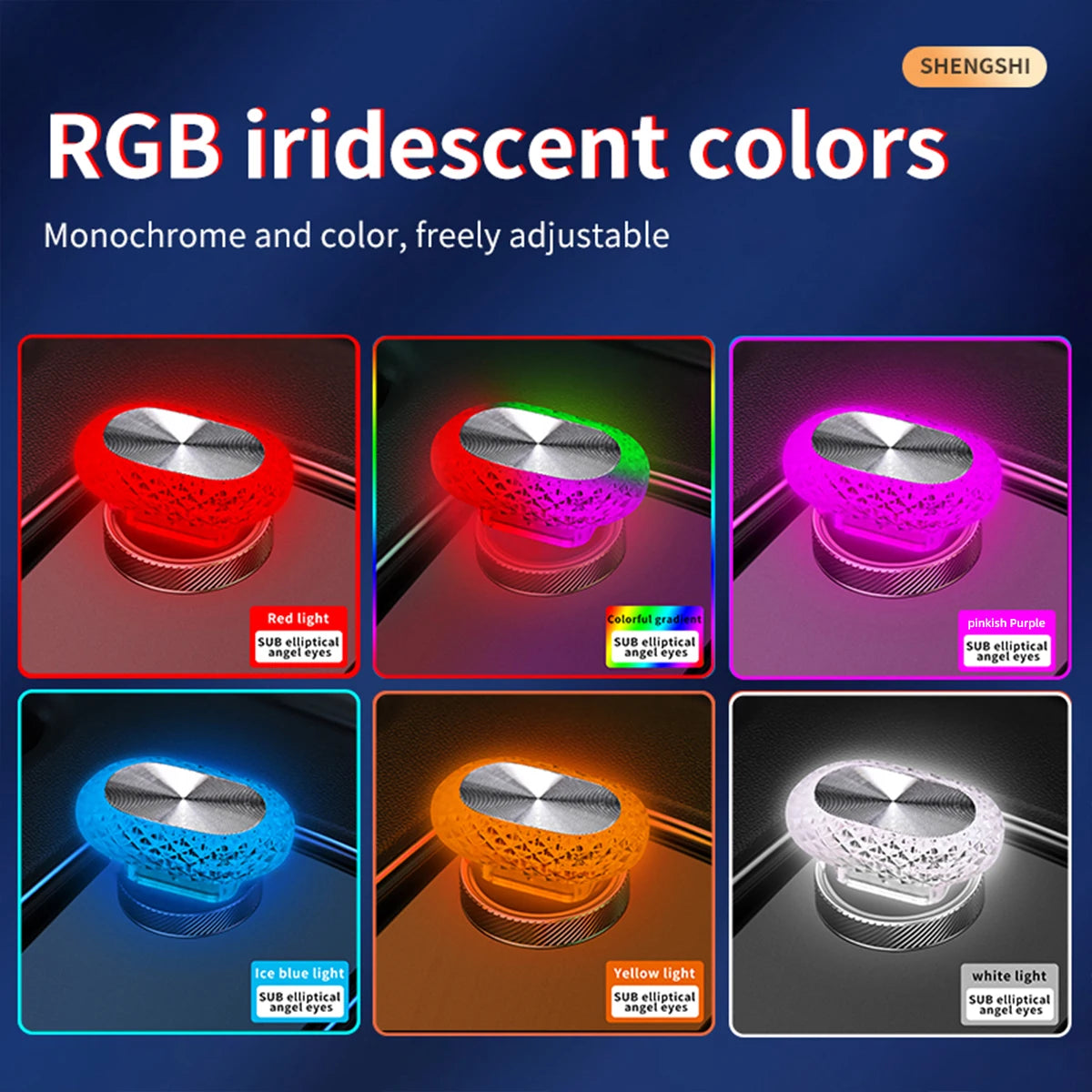 2X Auto-Innenbeleuchtung LED-Ambientelicht Mini-USB-Dekorationslicht
