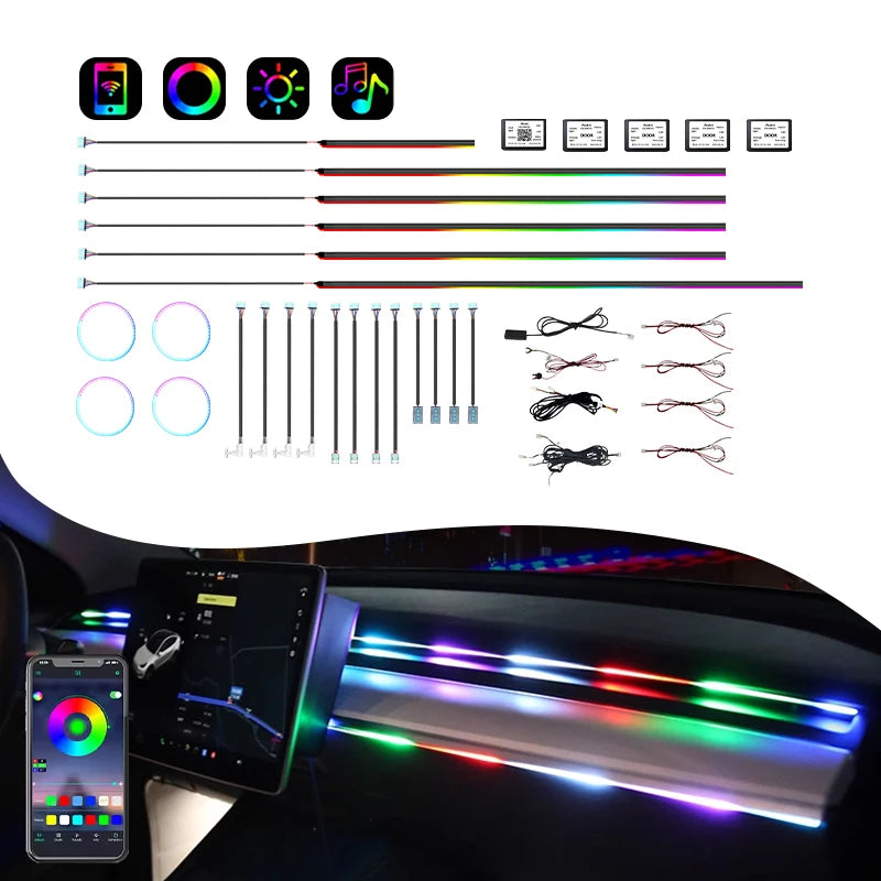 Neuer Stil LED-Streifenlicht RGB 26 Zoll 1/24 Zoll 1/22 in 1