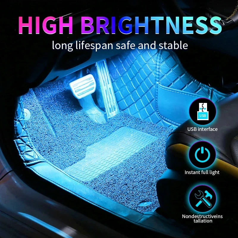 Fußlicht Autozubehör ﻿ LED-Umgebungsfußlicht für den Innenraum des