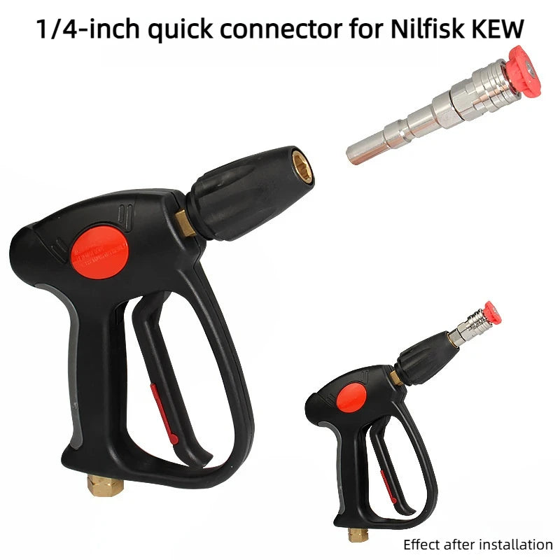 Hochdruckreinigungs-Gun Adapter Edelstahl 1/4in – SwissGlanzGarage Ansicht 5