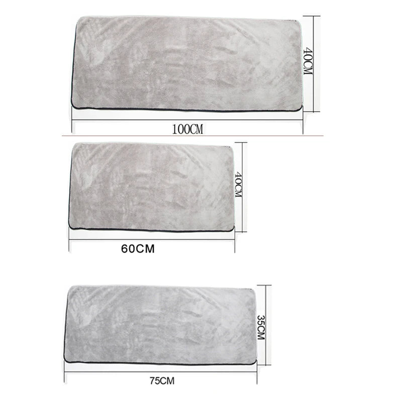 Mikrofaser-Autowaschtuch, 100 x 40 cm, ultraweiche Auto-Reinigungstücher, hochsaugfähiges Trockentuch, Waschtuch für ...