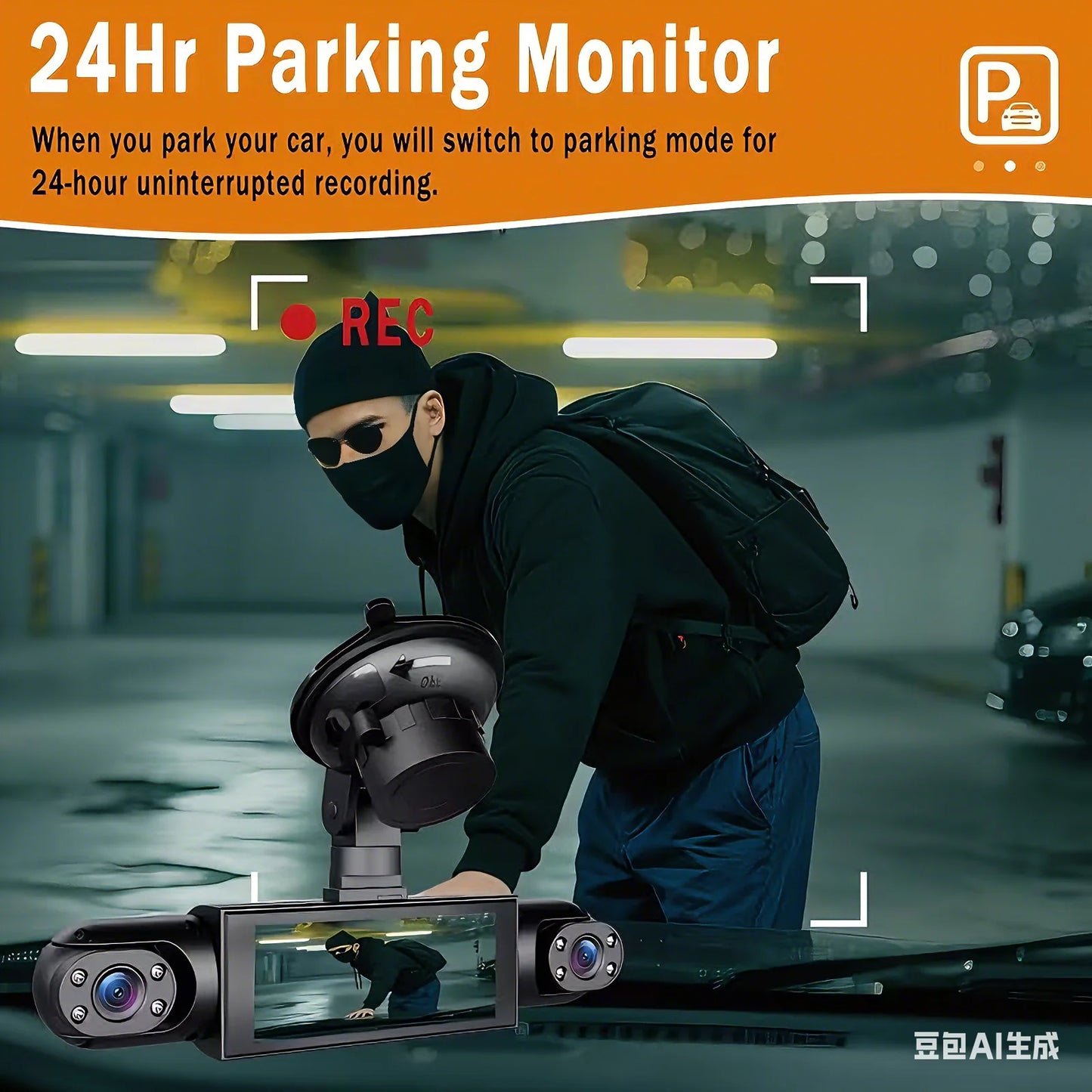 Dashcam 4 Kameras 1080P Fahrzeug DVR – SwissGlanzGarage Ansicht 6