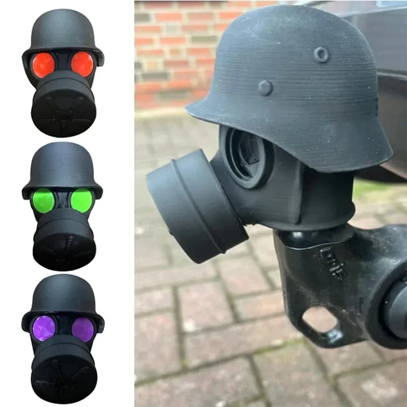 Anhängerkupplung Abdeckung Gasmasken-Helm – SwissGlanzGarage Ansicht 2