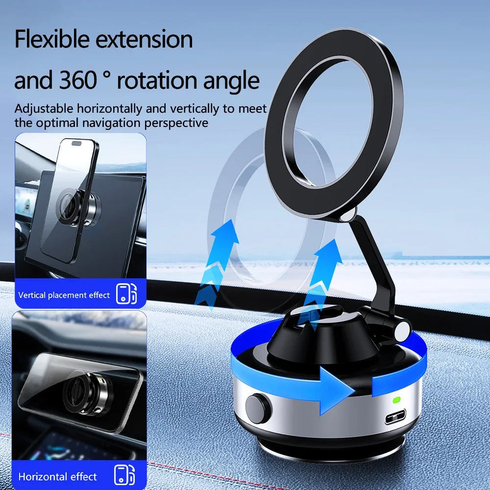 X98 Starker Magnet Handyhalter 360° Verstellbar – SwissGlanzGarage Ansicht 3