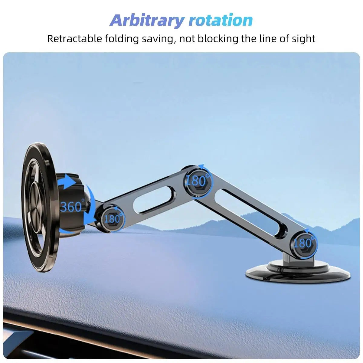 Universal Metall Magnetische Handy Halter Faltbare Rotierenden Handy Halter Dashboard Windschutzscheibe Auto Handy Ha...