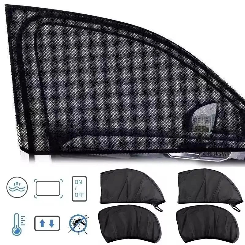 Universeller Auto-Sonnenschutz, SUV, UV-Schutz, Anti-Mücken-Seitenfenster-V