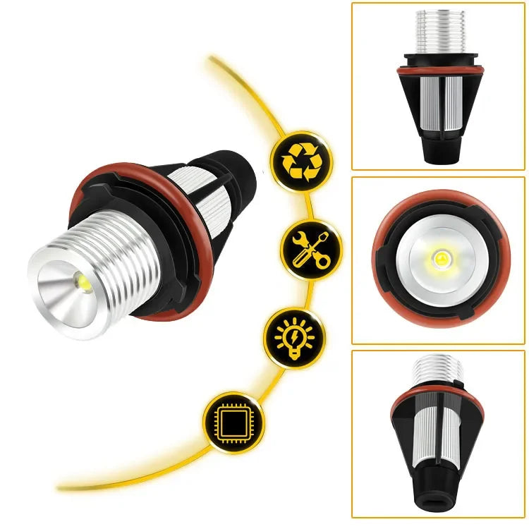 LED Angel Eyes Marker Lampe Set BMW E87 E39 E60 E61 – SwissGlanzGarage Ansicht 5