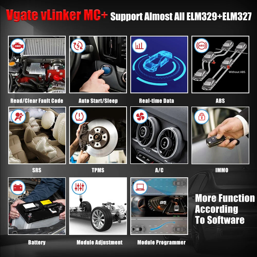 Vgate VLinker MC+ OBD2 Diagnosetool – SwissGlanzGarage Ansicht 3
