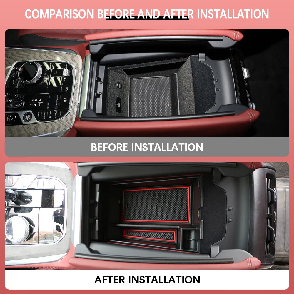 Auto Armlehne Box Lagerung Box Fach für BMW X5 G05 X6 G06 X7 G07 2019