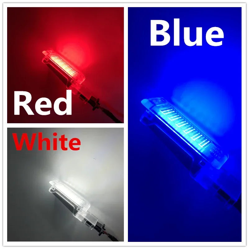 LED Fussraumbeleuchtung Set rot/blau/weiss – SwissGlanzGarage Ansicht 2