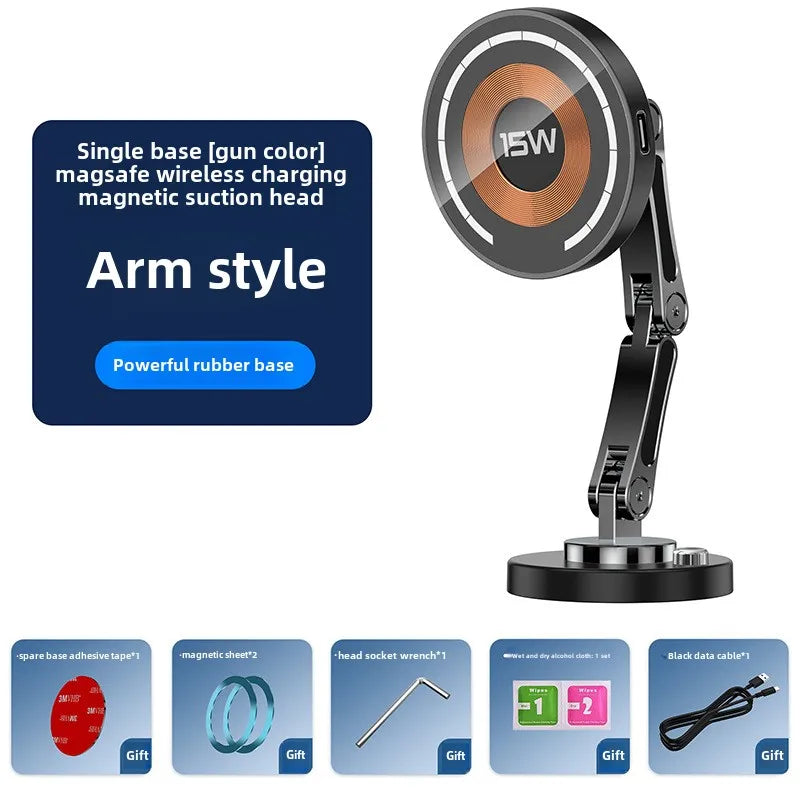 Universal Auto Magnetische Telefon Halter Auto Mobile Unterstützung Drahtlose Ladegerät 15W Magsafe Auto Halter für I...