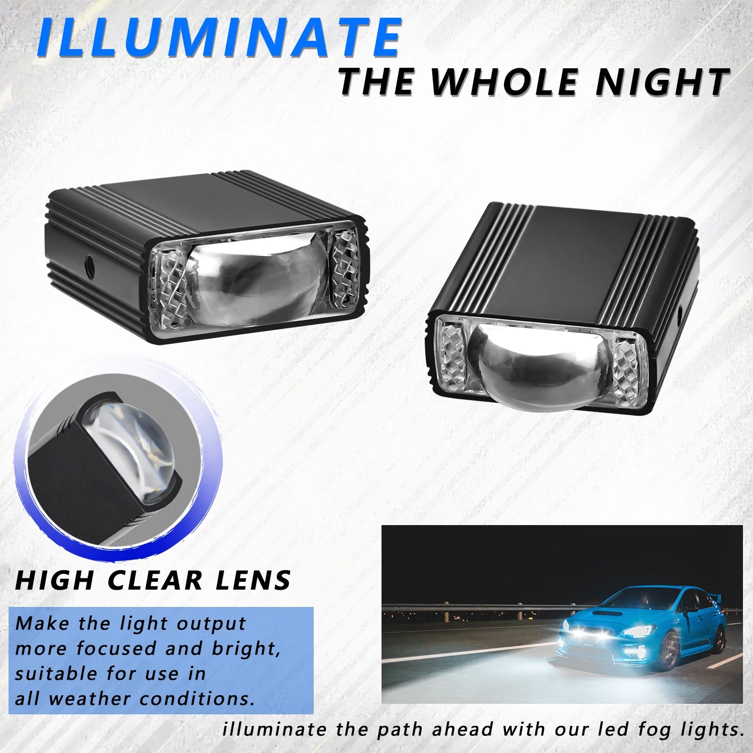 LED Scheinwerfer 1.5 Zoll Mini-Lampe – SwissGlanzGarage Ansicht 3
