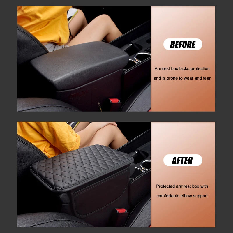 Leder Armlehne Box Lagerung Tasche Auto Lagerung Tasche Mittelkonsole