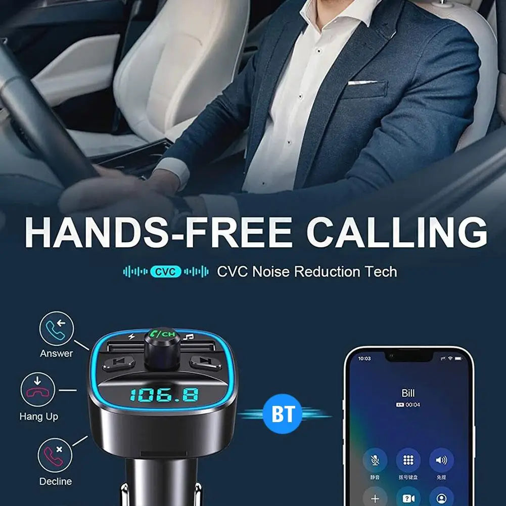 Bluetooth 5.0 Auto-Adapter mit Dual USB-Ladeanschluss – SwissGlanzGarage Ansicht 4