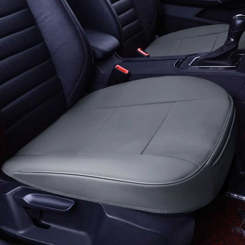 Auto-PU-Leder-Sitzkissen, rutschfest, universelles Auto-Vordersitzkissen, leicht