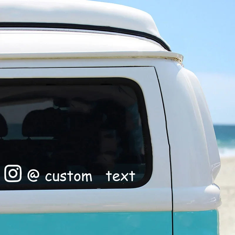 Personalisierte Instagram Auto-Aufkleber – SwissGlanzGarage Ansicht 2