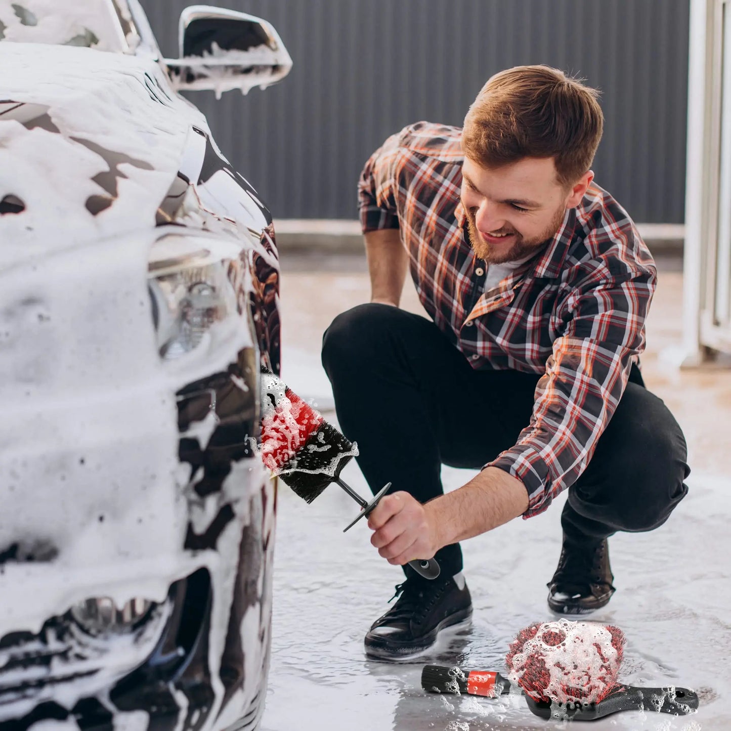 Felgenbürsten Set mit Detailbürsten – SwissGlanzGarage Ansicht 6